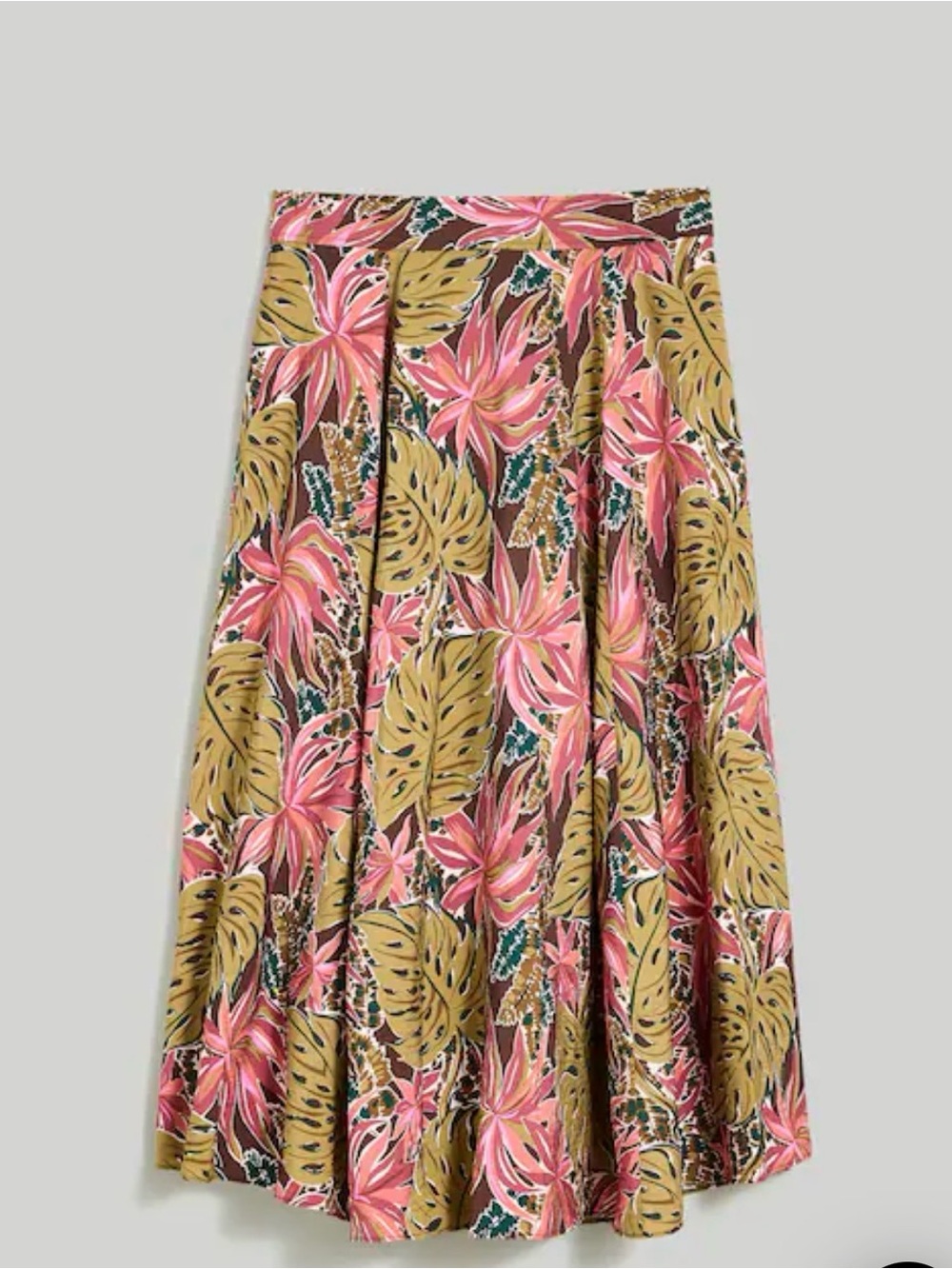 Madewell Maxi Skirt in Brushstroke Monstera, Size 6, EUC, $98 STILL ON WEBSITE
